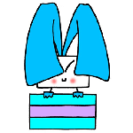 企業・商店・個人PRキャラ.42 ＜青い耳のウサギ・キャラクター＞